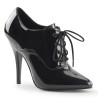 Pleaser SEDUCE-460 Black Patent Heeled Oxford Pumps