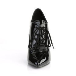 Pleaser SEDUCE-460 Black Patent Heeled Oxford Pumps