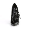 Pleaser SEDUCE-460 Black Patent Heeled Oxford Pumps