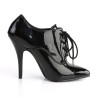 Pleaser SEDUCE-460 Black Patent Heeled Oxford Pumps