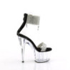 Pleaser ADORE-727RS Ankle Cuff Black Insole High Heels