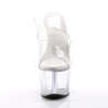 Pleaser SKY-302 Transparent Heeled Platform Mules Women