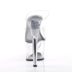 Pleaser SKY-302 Transparent Heeled Platform Mules Women