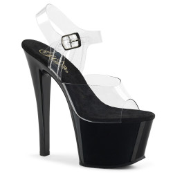 Pleaser SKY-308 Black Platform High Heeled Women Shoes