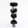Pleaser ADORE-728F Transparent Black Fur Sale Women