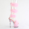 Pleaser ADORE-728F Transparent Rose Fur Sale Women