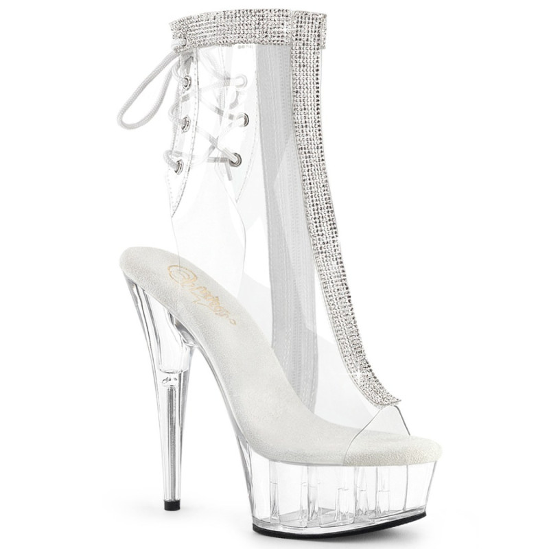 Pleaser DELIGHT-1018C-2RS Transparent Strass Sale Women Pleaser DELIGHT-1018C-2RS Transparent Strass Sale Women