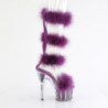 Pleaser ADORE-728F Transparent Purple Fur Sale Women