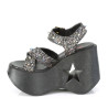 Demonia DYNAMITE-02 Black Glitter Sale Women