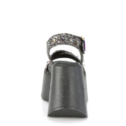 Demonia DYNAMITE-02 Black Glitter Sale Women
