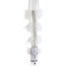 Pleaser ADORE-728F Transparent White Fur Sale Women
