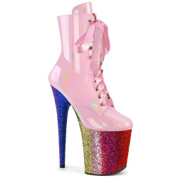 Pleaser FLAMINGO-1020HG Rose Hologram Patent Rainbow