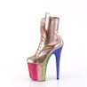 Pleaser FLAMINGO-1020HG Rose Gold Hologram Patent