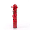 Pleaser FLAMINGO-1020HG Red Hologram Patent Rainbow