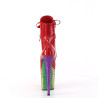 Pleaser FLAMINGO-1020HG Red Hologram Patent Rainbow