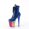 Pleaser FLAMINGO-1020HG Blue Hologram Patent Rainbow