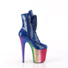 Pleaser FLAMINGO-1020HG Blue Hologram Patent Rainbow