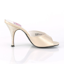 Pin Up Couture MONROE-05 Champagne Vegan Leather Sale