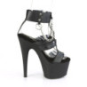 Pleaser ADORE-761 Black Strappy High Heeled Sandals