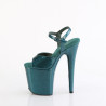 Pleaser FLAMINGO-809GP Teal Glitter Patent Sale Women