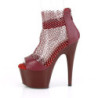 Pleaser ADORE-765RM Burgundy Leather Strass Mesh Sale