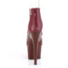 Pleaser ADORE-765RM Burgundy Leather Strass Mesh Sale