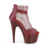 Pleaser ADORE-765RM Burgundy Leather Strass Mesh Sale