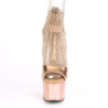 Pleaser ADORE-765RM Rose Gold Metallic Strass Mesh Chrom