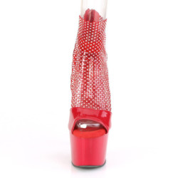 Pleaser ADORE-765RM Red Patent Strass Mesh Sale Women