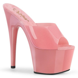 Pleaser ADORE-701N Rose Jelly Like Heeled Mules Women