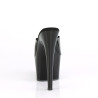 Pleaser ADORE-701N Black Jelly Like Heeled Mules Women