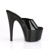Pleaser ADORE-701N Black Jelly Like Heeled Mules Women