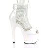 Pleaser ADORE-765RM White Patent Strass Mesh Sale Women