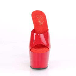 Pleaser ADORE-701N Red Jelly Like High Heeled Mules