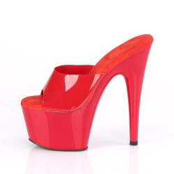 Pleaser ADORE-701N Red Jelly Like High Heeled Mules