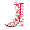 Funtasma VICTORIAN-120BL White Red Patent Sale Women