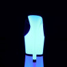 Pleaser ADORE-701UV Transparent Neon White Mules Women