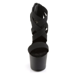 Pleaser ADORE-769 Black Criss Cross High Heeled Sandals