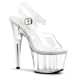 Pleaser ADORE-708 Clear Platform High Heeled Shoes
