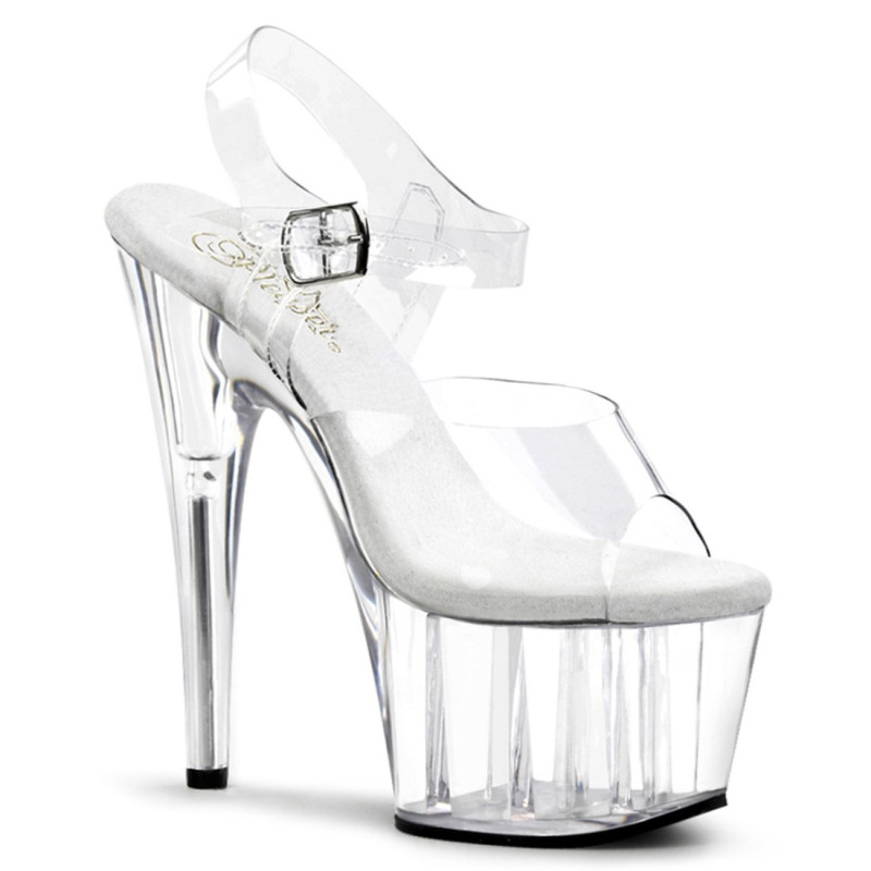 Pleaser ADORE-708 Clear Platform High Heeled Shoes Pleaser ADORE-708 Clear Platform High Heeled Shoes
