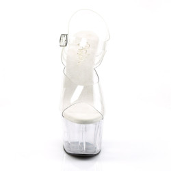 Pleaser ADORE-708 Clear Platform High Heeled Shoes