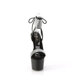 Pleaser ADORE-770 Black Vegan Leather Strass Sale Women