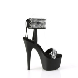 Pleaser ADORE-770 Black Vegan Leather Strass Sale Women