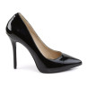 Pleaser AMUSE-20 Patent Pointed Toe Stiletto Pumps