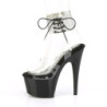 Pleaser ADORE-791-2RS Transparent Black Sale High Heels