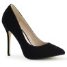 Pleaser AMUSE-20 Velvet Pointed Toe Stiletto Pumps