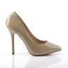 Pleaser AMUSE-20 Cream Pointed Toe Stiletto Pumps