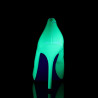Pleaser AMUSE-20 Neon Green Pointed Toe Stiletto Pumps