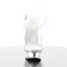 Pleaser ALLURE-608 Transparent Steel Heeled Sandals