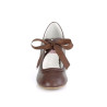 Pin Up Couture WIGGLE-32 Dark Brown Vegan Leather Sale